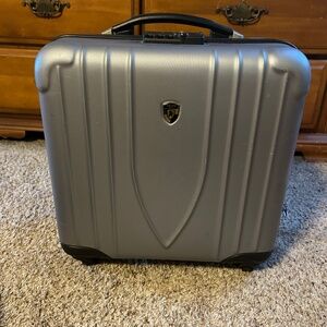 Heys Silver Hard Shell Carry-On Briefcase with Combination Lock